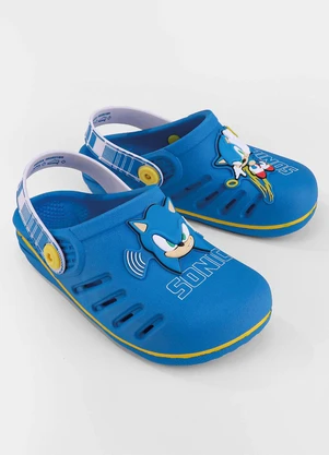 Grendene Kids - Babuche Infantil Sonic Speed Azul - GRENDENE KIDS