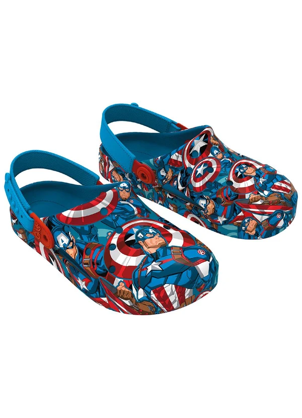Grendene Kids - Babuche Marvel Print Azul 2