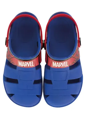 Grendene Kids - Sandália Babuche Infantil Marvel Revolution Azul - GRENDENE KIDS