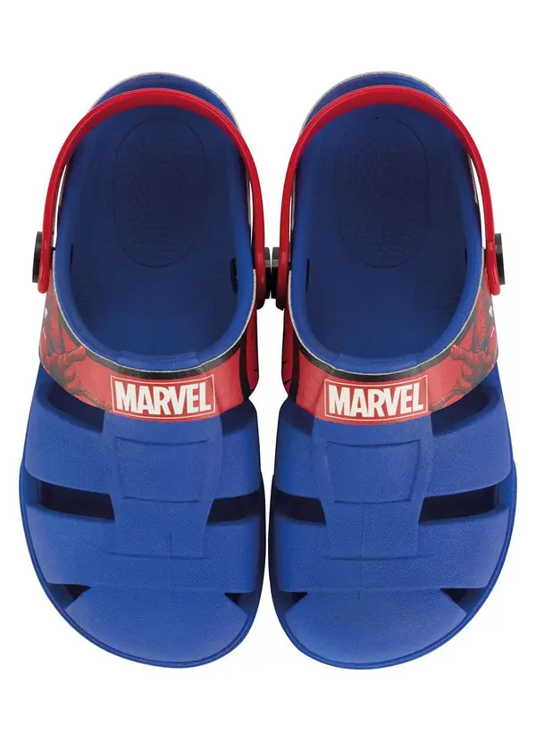 Grendene Kids - Sandália Babuche Infantil Marvel Revolution Azul 2