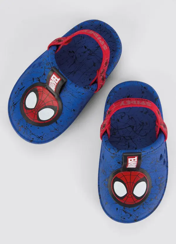 Grendene Kids - Sandália Babuche Infantil Marvel Round Azul 3