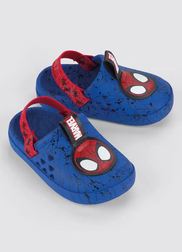 Grendene Kids - Sandália Babuche Infantil Marvel Round Azul 4
