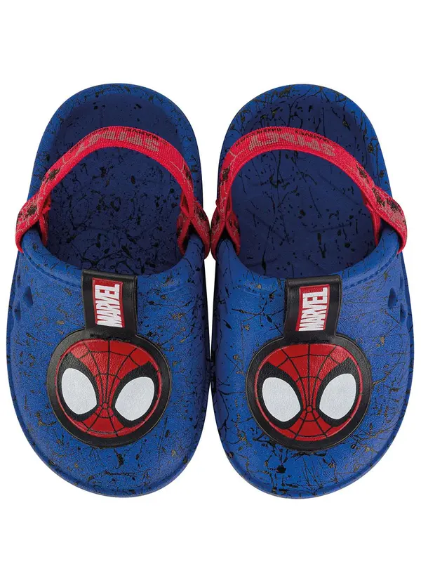 Grendene Kids - Sandália Babuche Infantil Marvel Round Azul 6