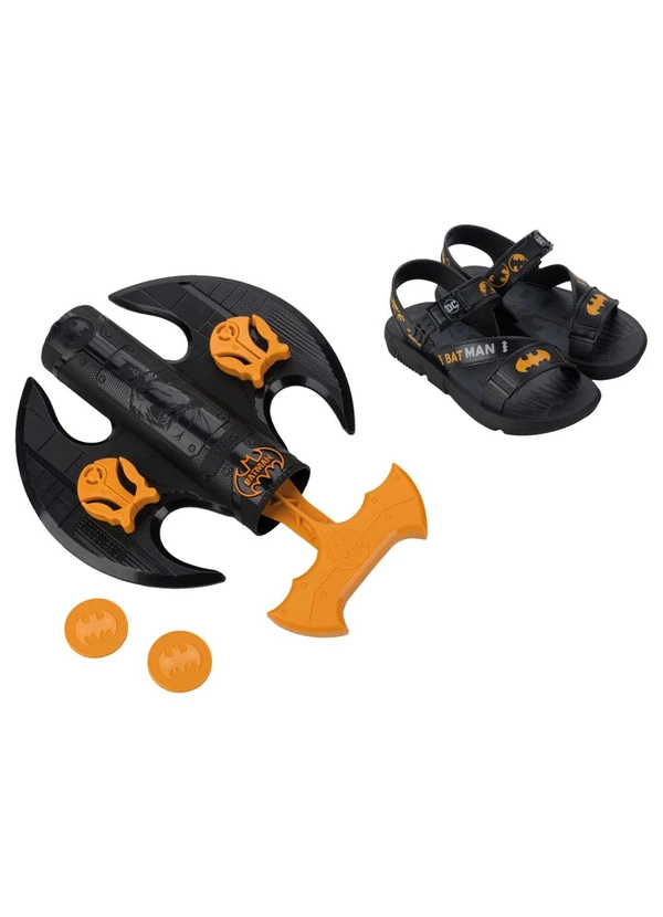 Grendene Kids - Sandália Batiman Lançador Preto