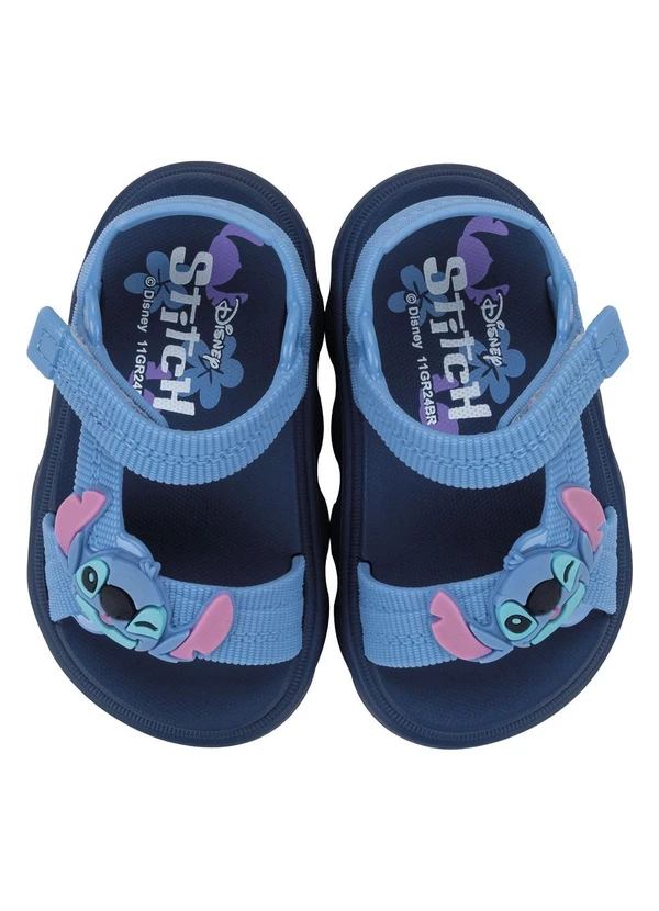 Grendene Kids - Sandália Disney Easy Stitch Azul 2