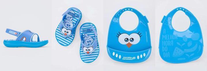 Sand�lia Galinha Pintadinha Azul