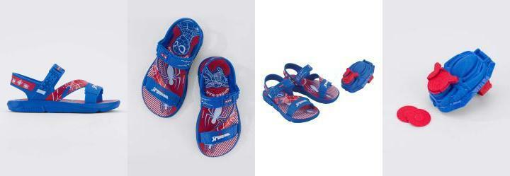 Sand�lia Homem Aranha Azul