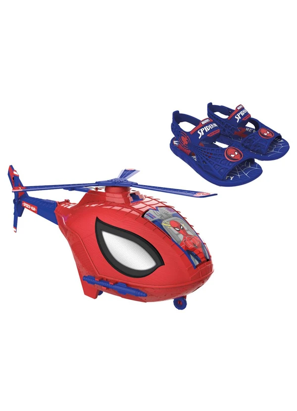 Grendene Kids - Sandália Homem Aranha Sky Operation Azul 3