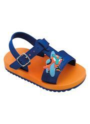 Sandlia Infantil Azul com Fechamento em Fivela