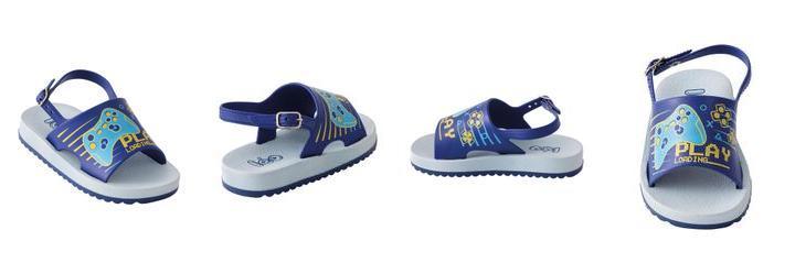 Sandlia Infantil Azul em Pvc