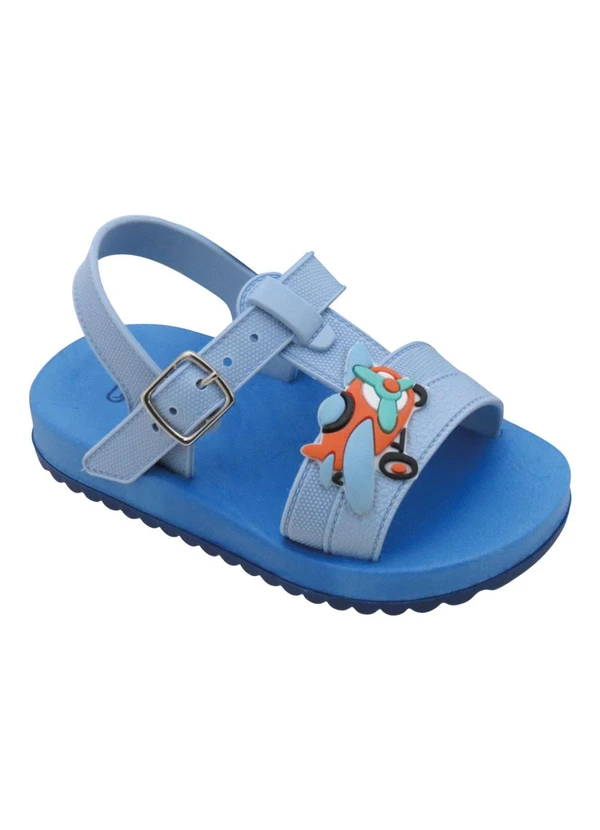Perfecta - Sandália Infantil Azul em Pvc