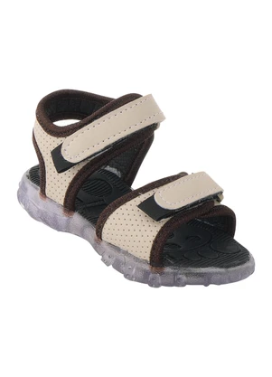 Perfecta - Sandália Infantil Bege com Luzinha - PERFECTA