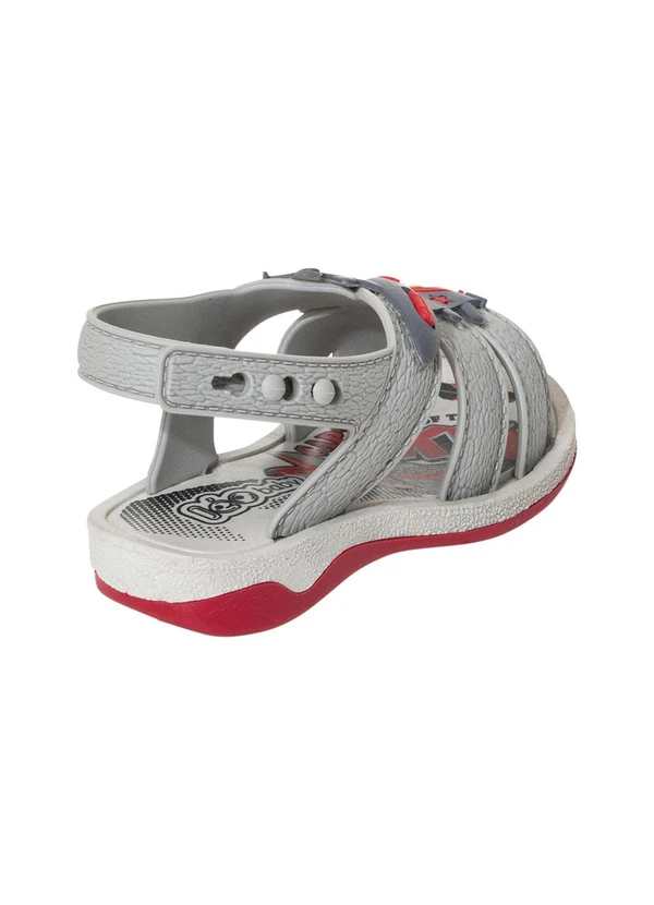 Perfecta - Sandália Infantil Cinza com Solado Flexível 2