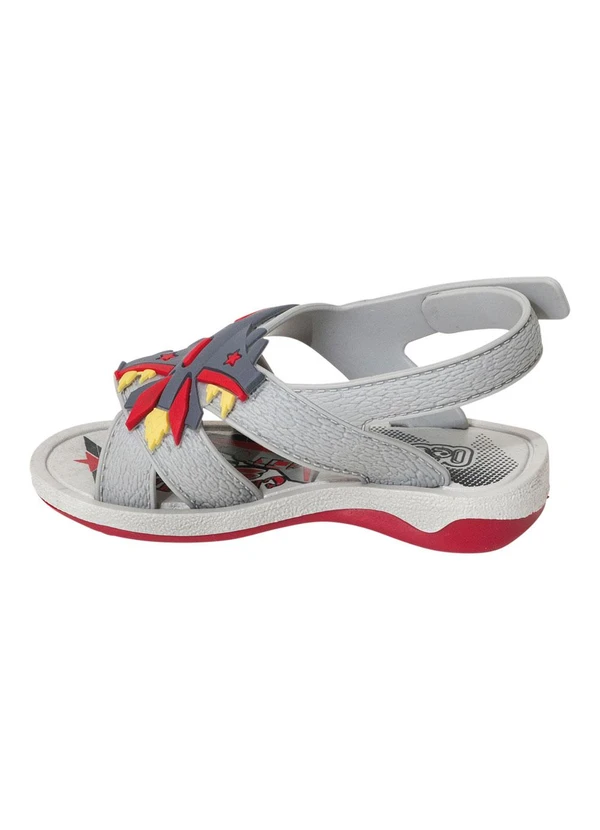 Perfecta - Sandália Infantil Cinza com Solado Flexível 3