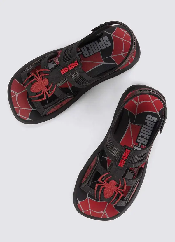 Grendene Kids - Sandália Infantil Homem Aranha Buggy Preta 3
