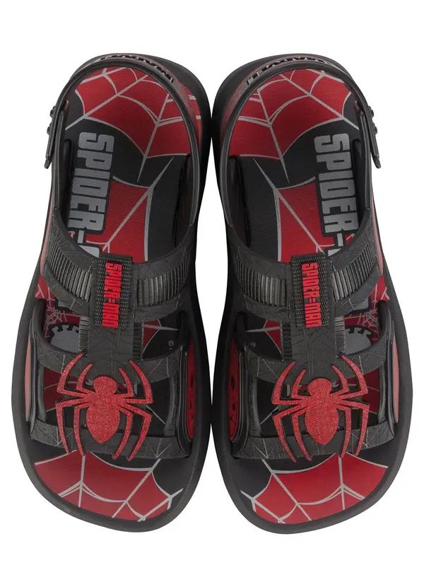 Grendene Kids - Sandália Infantil Homem Aranha Buggy Preta 4