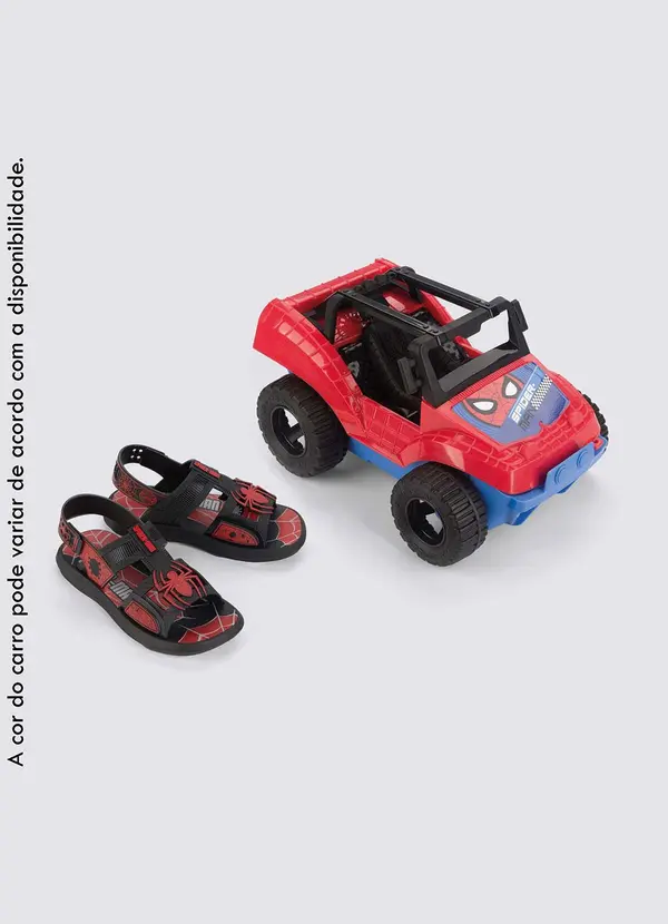 Grendene Kids - Sandália Infantil Homem Aranha Buggy Preta 5