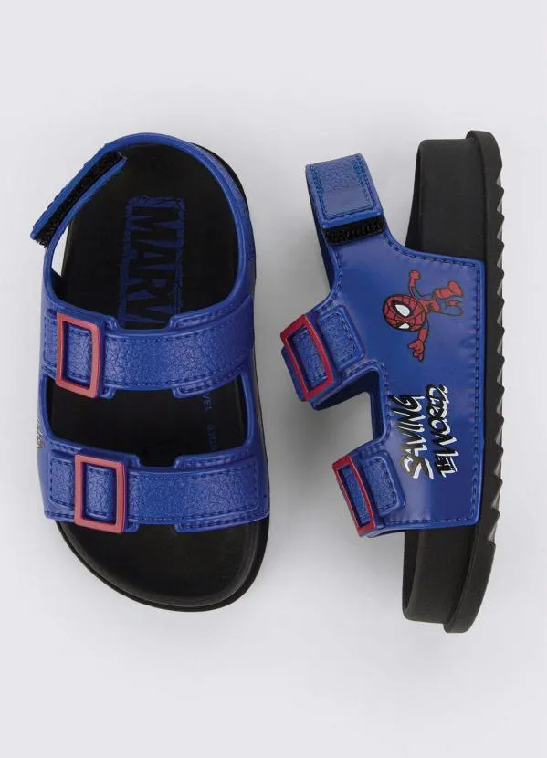 Grendene Kids - Sandália Infantil Marvel Comics Azul 4