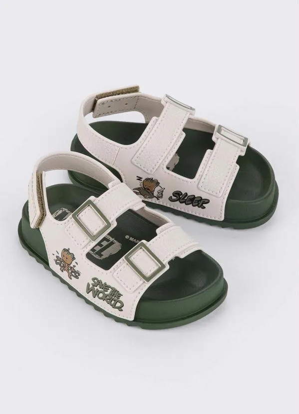 Grendene Kids - Sandália Infantil Marvel Comics Bege 3