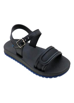 Sandlia Infantil (Preta) com Fechamento em Velcro