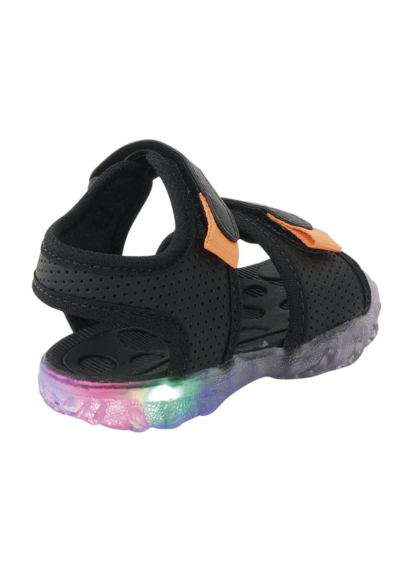 Perfecta - Sandália Infantil Preta com Luzinha 2