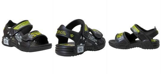 Sand�lia Infantil Preta com Velcro