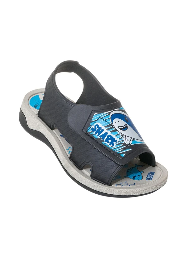 Perfecta - Sandália Infantil Preta com Velcro