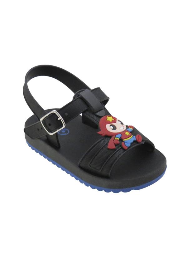 Sand�lia Infantil (Preto) em Pvc