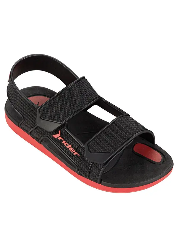 Grendene Kids - Sandália Infantil Rider R Line Plus Preto
