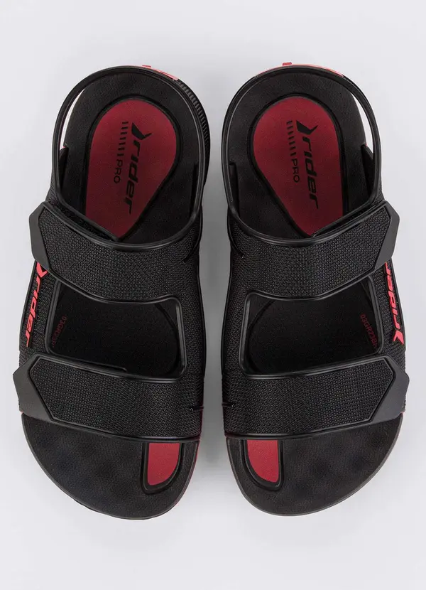 Grendene Kids - Sandália Infantil Rider R Line Plus Preto 6