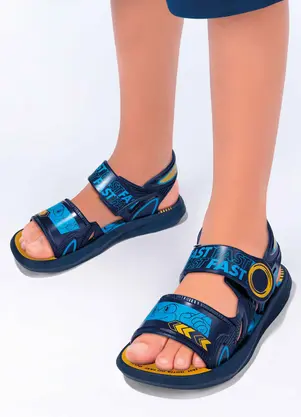 Grendene Kids - Sandália Infantil Sonic Furious Eyes Azul - GRENDENE KIDS