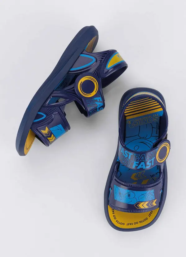 Grendene Kids - Sandália Infantil Sonic Furious Eyes Azul 5