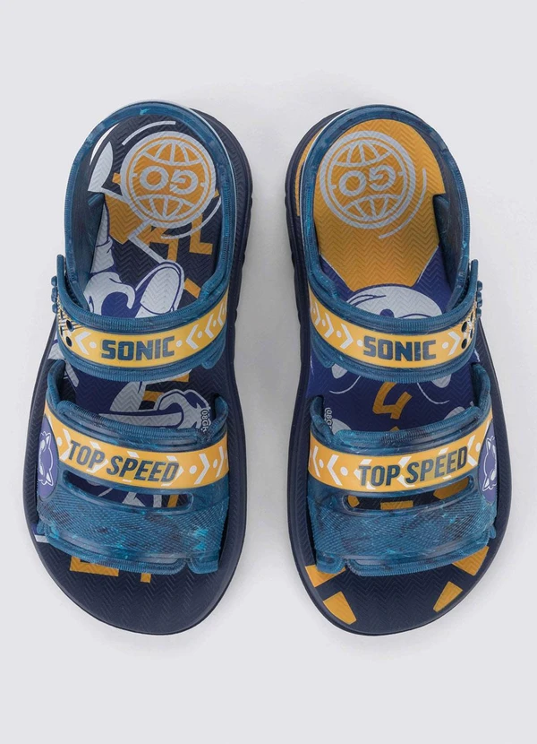 Grendene Kids - Sandália Infantil Sonic Mask Azul 2