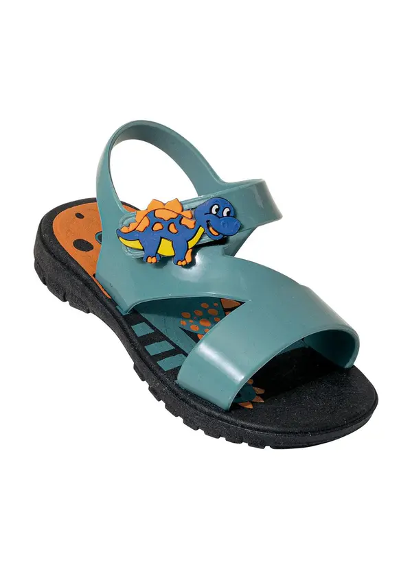 Perfecta - Sandália Infantil Verde com Fechamento em Velcro