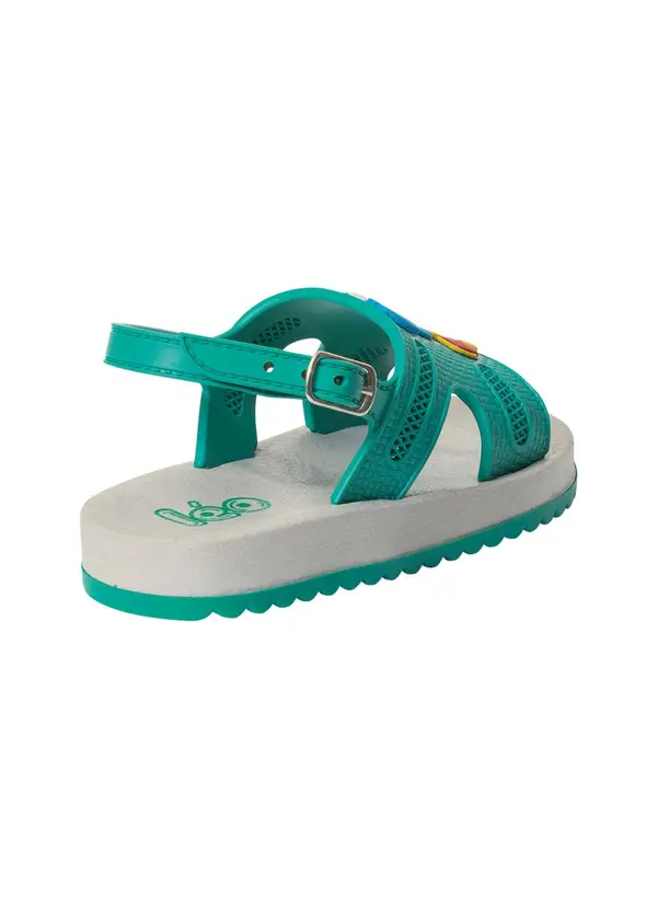 Perfecta - Sandália Infatil Verde com Palmilha Macia 2