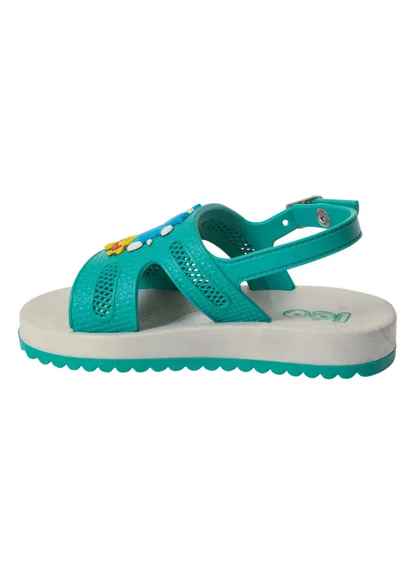 Perfecta - Sandália Infatil Verde com Palmilha Macia 3