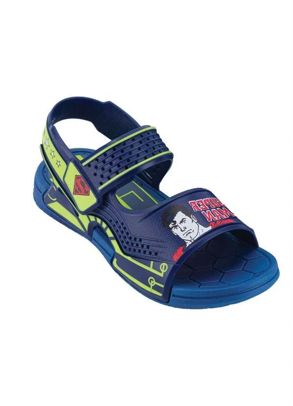 Grendene Kids - Sandália Liga da Justiça Hero Faces Azul