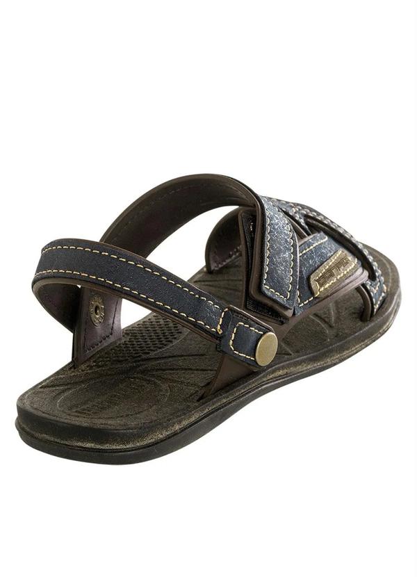 Outlet - Sandália Marinho com Detalhes de Costura 2