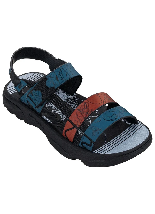 Grendene Kids - Sandalia Marvel Hero Preto