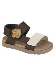 Sand�lia Molekinho Caf� com Velcro