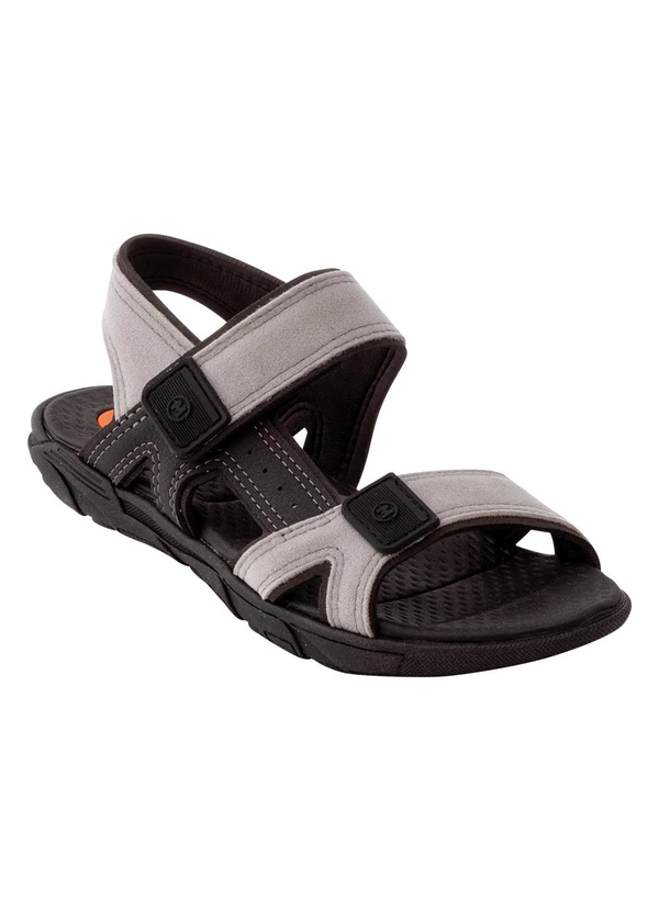 Molekinho - Sandália Molekinho Cinza em Camurça