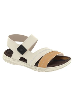 Sandália Molekinho (Off White) com Velcro - MOLEKINHO