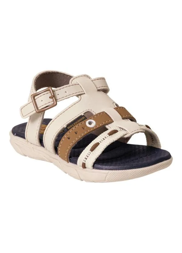 Molekinho - Sandália Molekinho Off White em Sintético