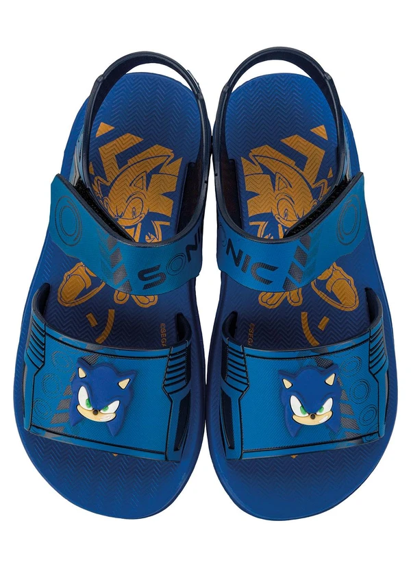 Grendene Kids - Sandália Sonic Team Azul 2