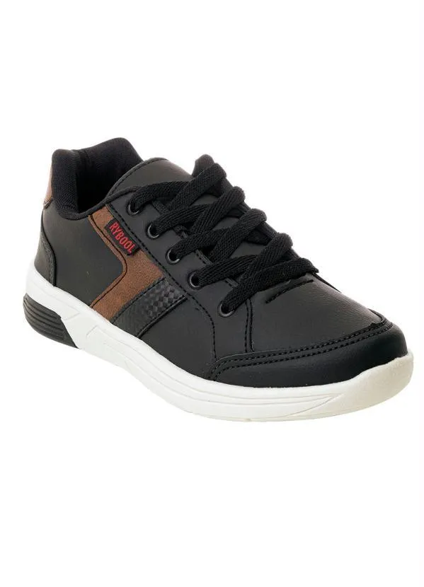 Perfecta - Sapatênis Infantil Preto em Sintético