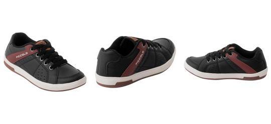 Tnis Infantil Preto em Material Sinttico