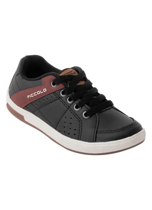 Perfecta - Tênis Infantil Preto em Material Sintético - PERFECTA