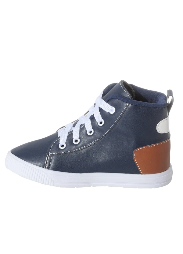 Perfecta - Bota Infantil Marinho em Sintético 3