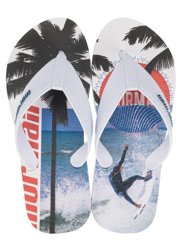 Mormaii - Chinelo Mormaii Tropical Graphics Branco 2