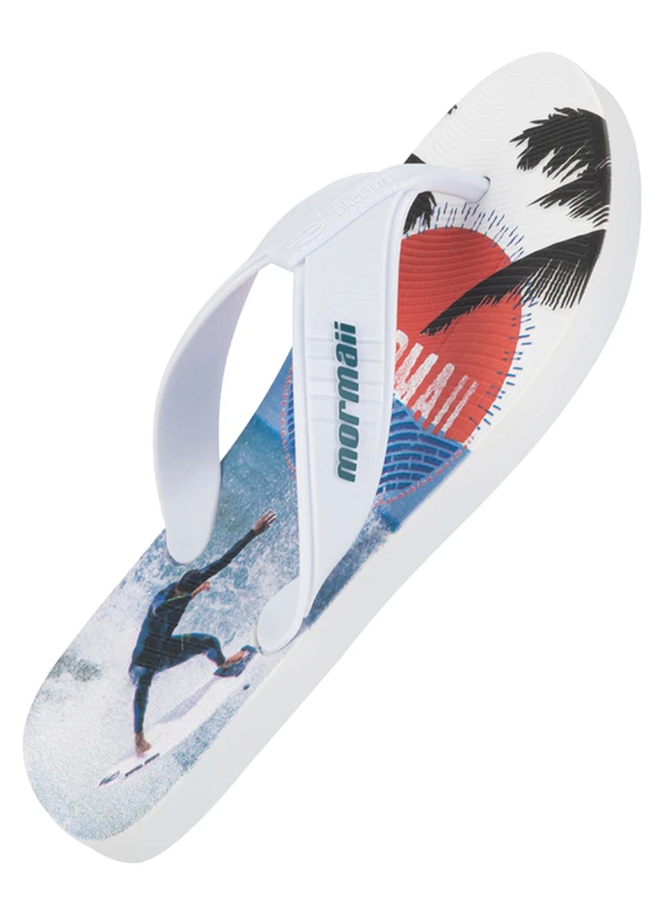 Mormaii - Chinelo Mormaii Tropical Graphics Branco 4
